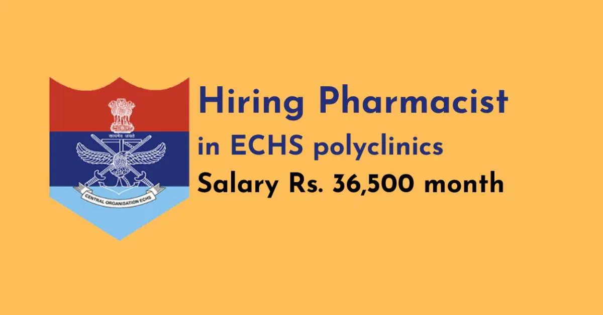 Job for Pharmacists in ECHS Polyclinics Wellington