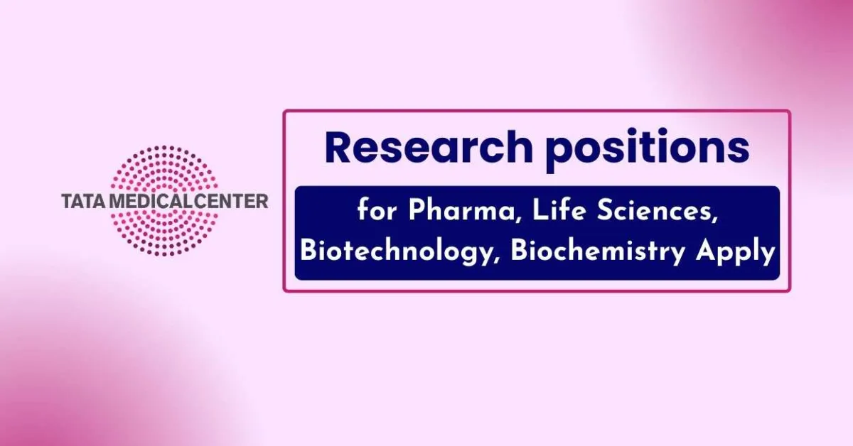 Research positions for Pharma, Life Sciences, Biotechnology, Biochemistry in Organoid Laboratory, TTCRC