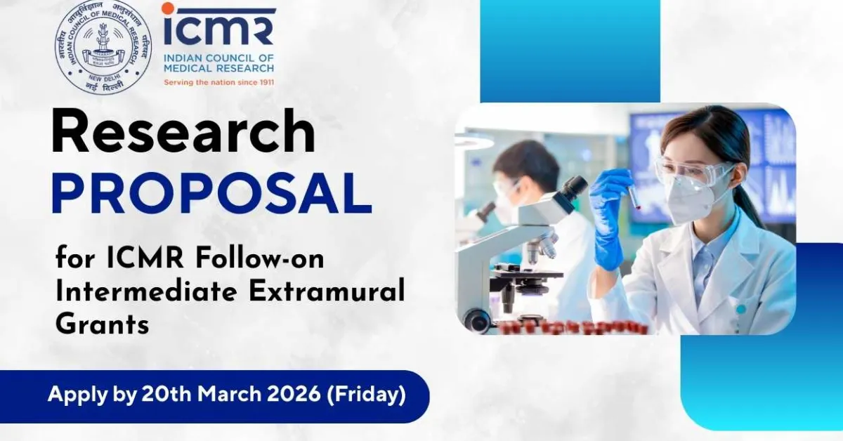 Research Proposals for ICMR Follow-on Intermediate Extramural Grants