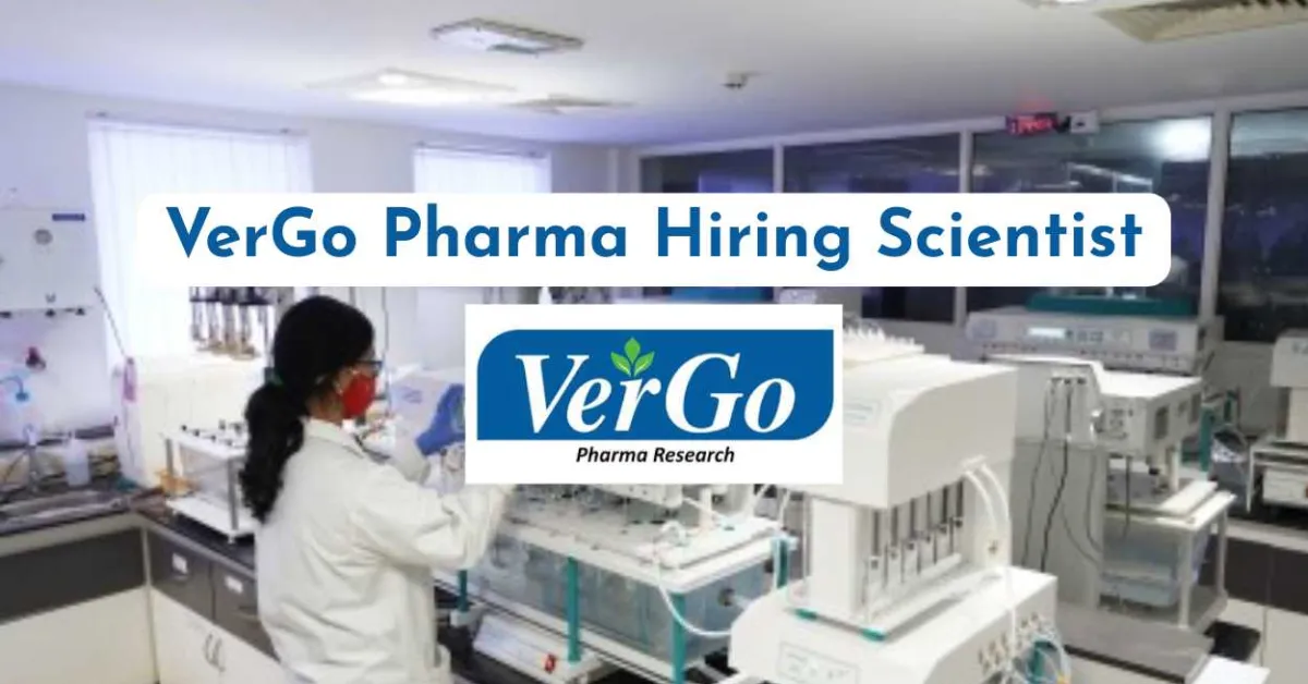 VerGo Pharma Hiring Scientist