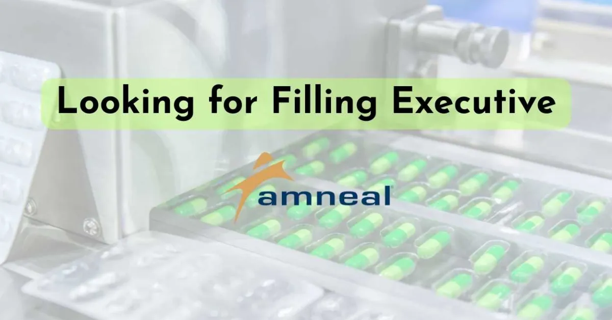 Amneal Pharmaceuticals looking for Filling Executive