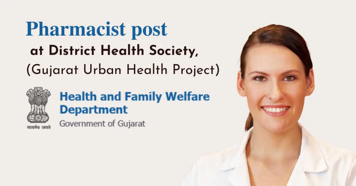 Applications are invited for the post of Pharmacist in District Health Society