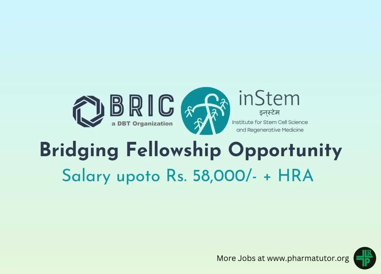 Bridging Fellowship Opportunity at BRIC-inStem