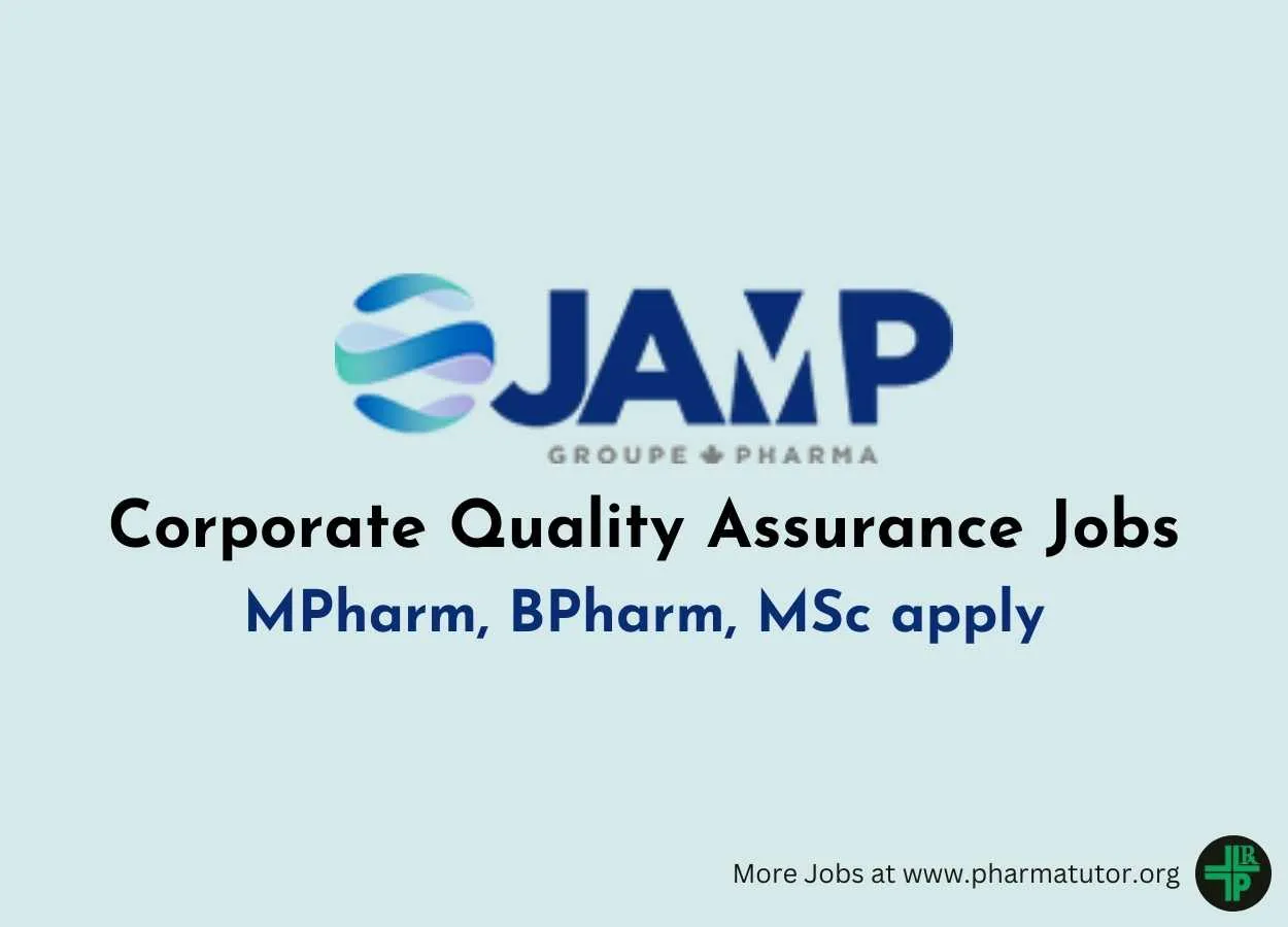 Corporate Quality Assurance Jobs at JAMP group