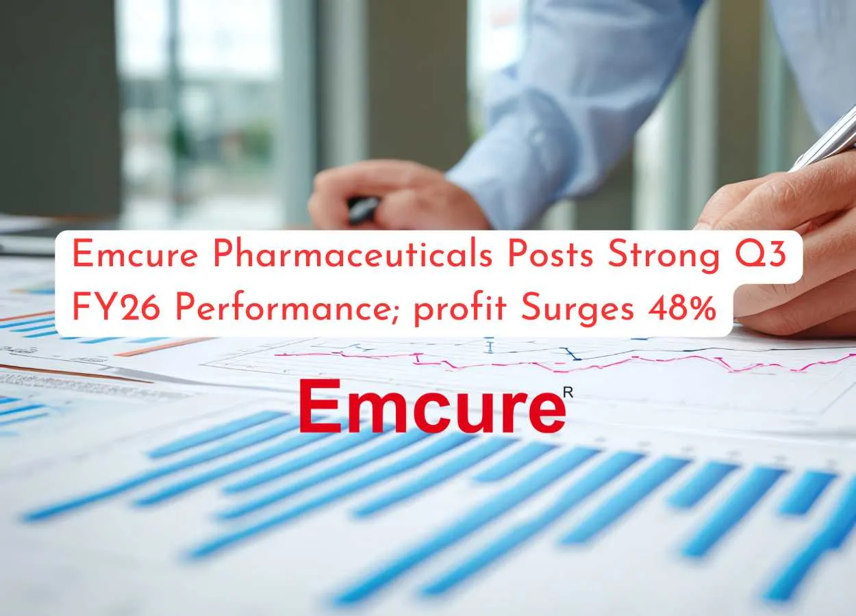 Emcure Pharmaceuticals Posts Strong Q3 FY26 Performance; profit Surges 48%