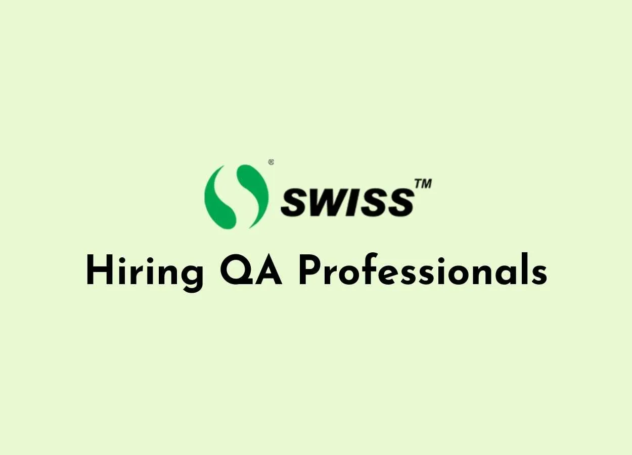 Hiring Quality Assurance professionals at Swiss Parenterals Ltd