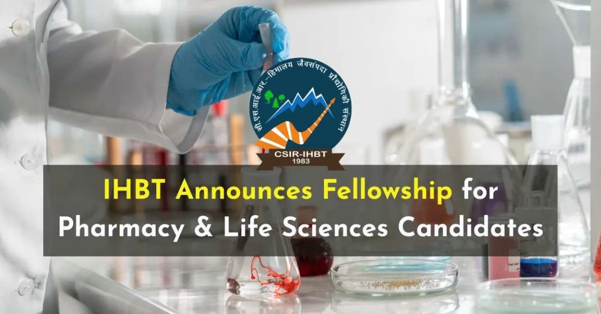 IHBT Announces Fellowship for Pharmacy & Life Sciences Candidates