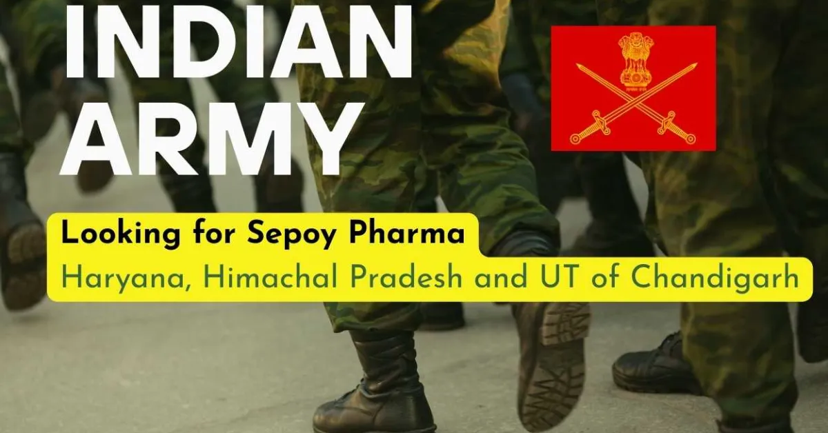 Indian Army looking for Sepoy Pharma 
