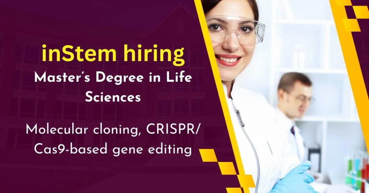 Institute for Stem Cell Science and Regenerative Medicine Invites Applications for Project Associate-I Position in Bengaluru