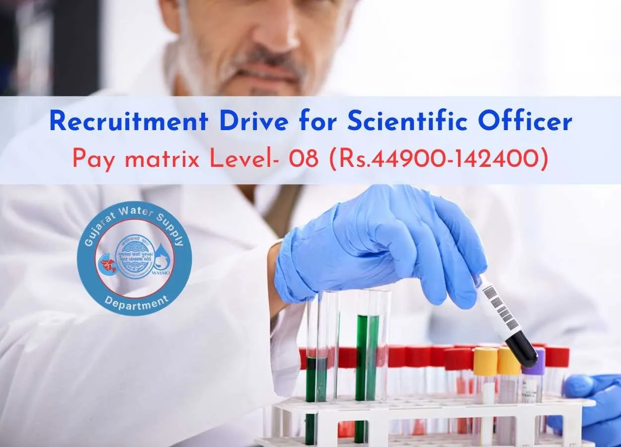 Recruitment Drive for Scientific Officer at GWSSB