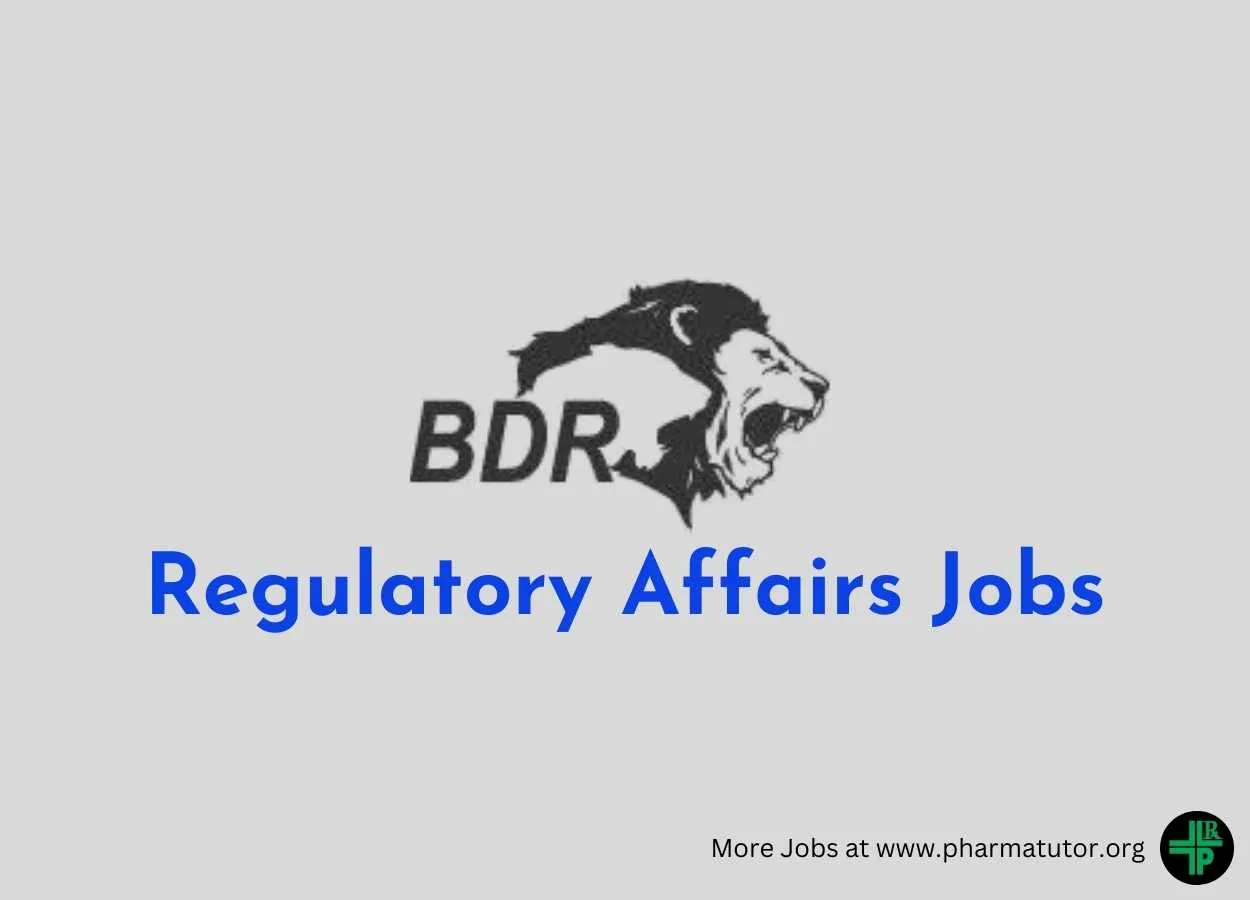 Regulatory Affairs Jobs at BDR Pharmaceuticals