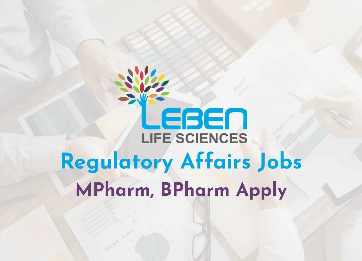 Regulatory Affairs Jobs at Leben Life Sciences