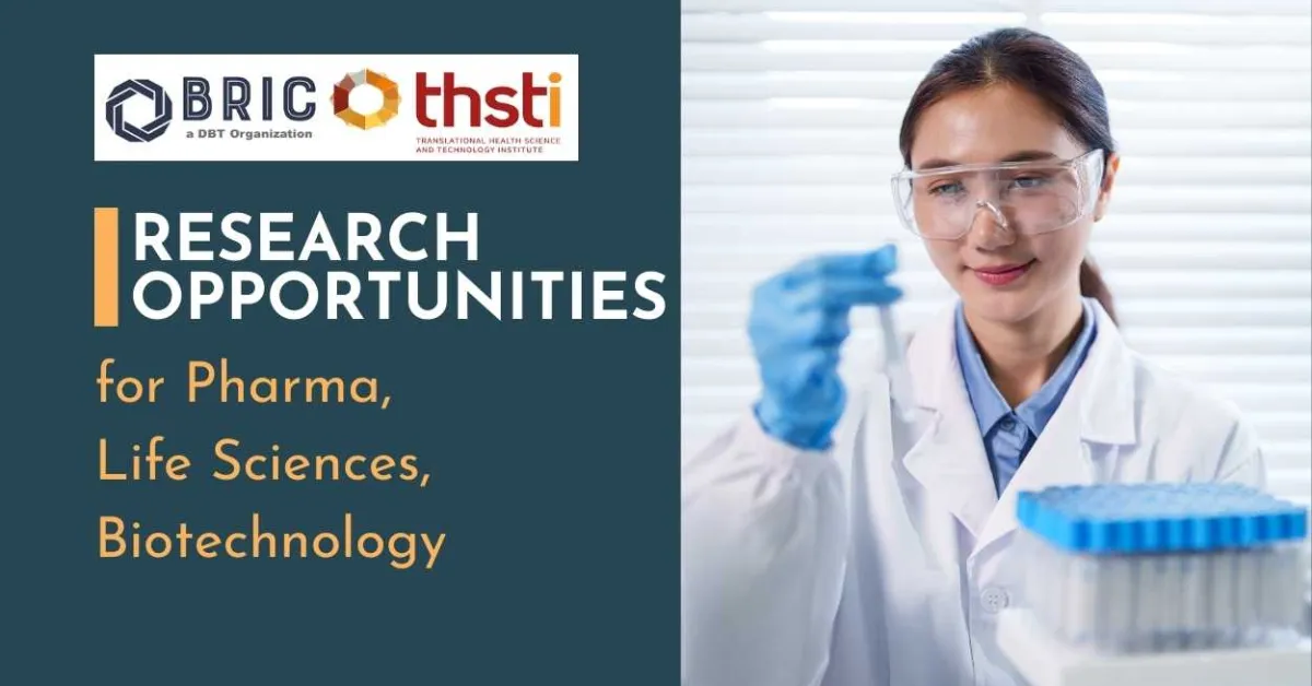 THSTI Announces Research Opportunities for Pharma, Life Sciences, Biotechnology candidates