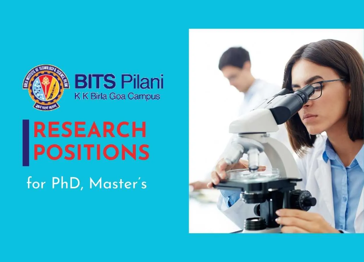 Various Research positions at BITS-Pilani Goa campus