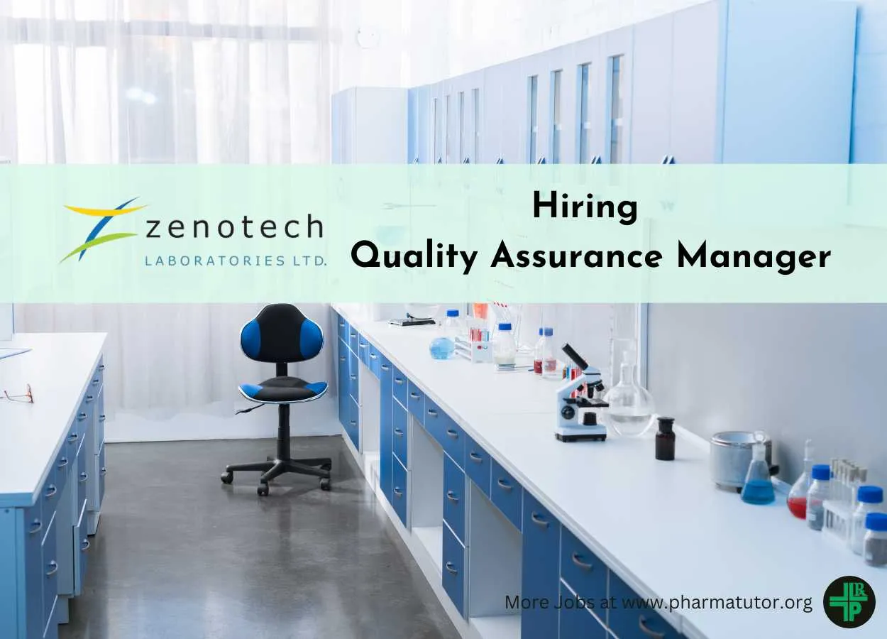 Zenotech Lab Hiring Quality Assurance Manager