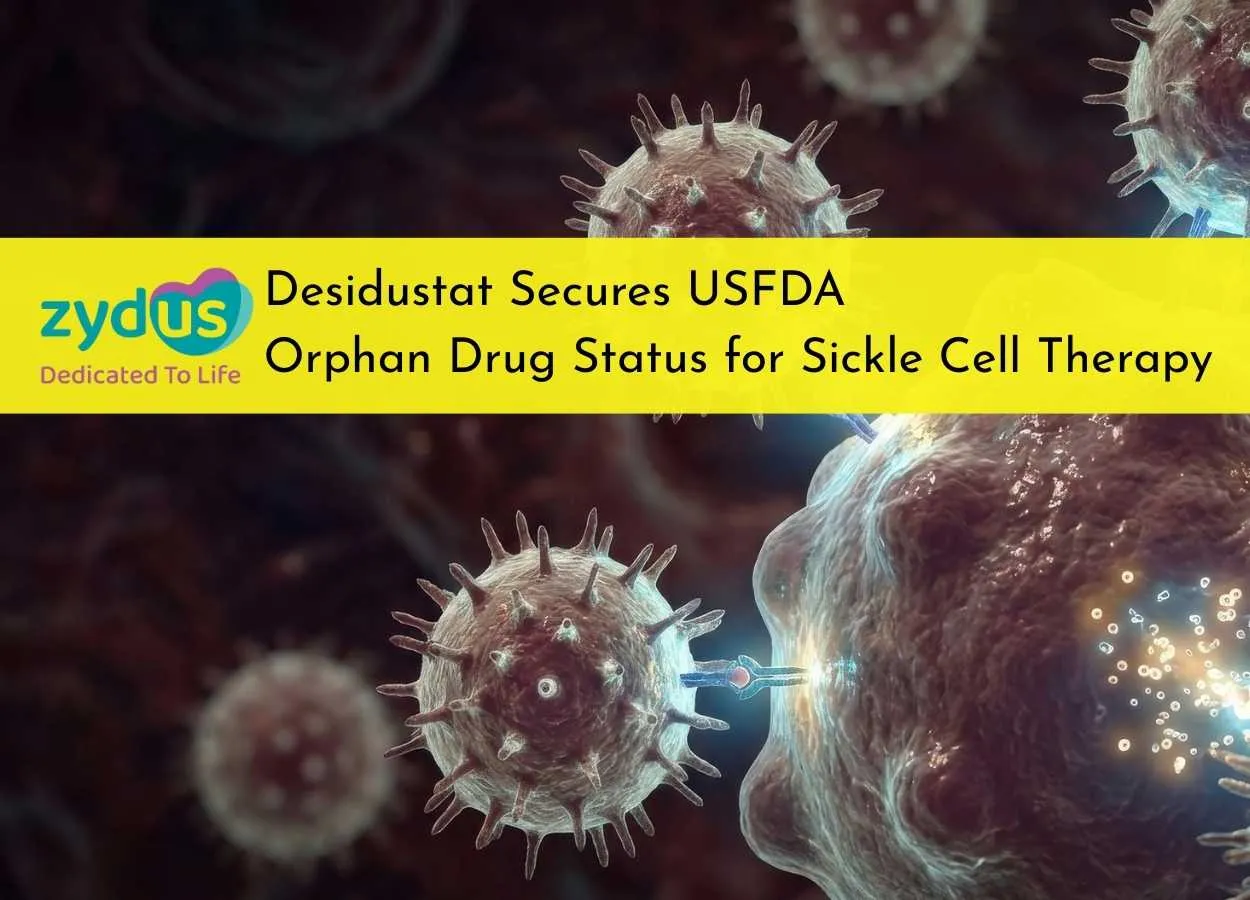 Zydus Desidustat Secures USFDA Orphan Drug Status for Sickle Cell Therapy