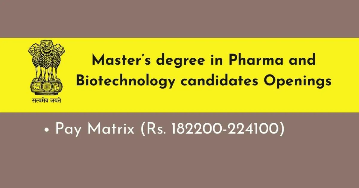 ANRF invites applications from Master’s degree in Pharma and Biotechnology candidates