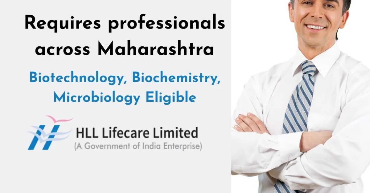 HLL Lifecare Limited requires professionals across Maharashtra