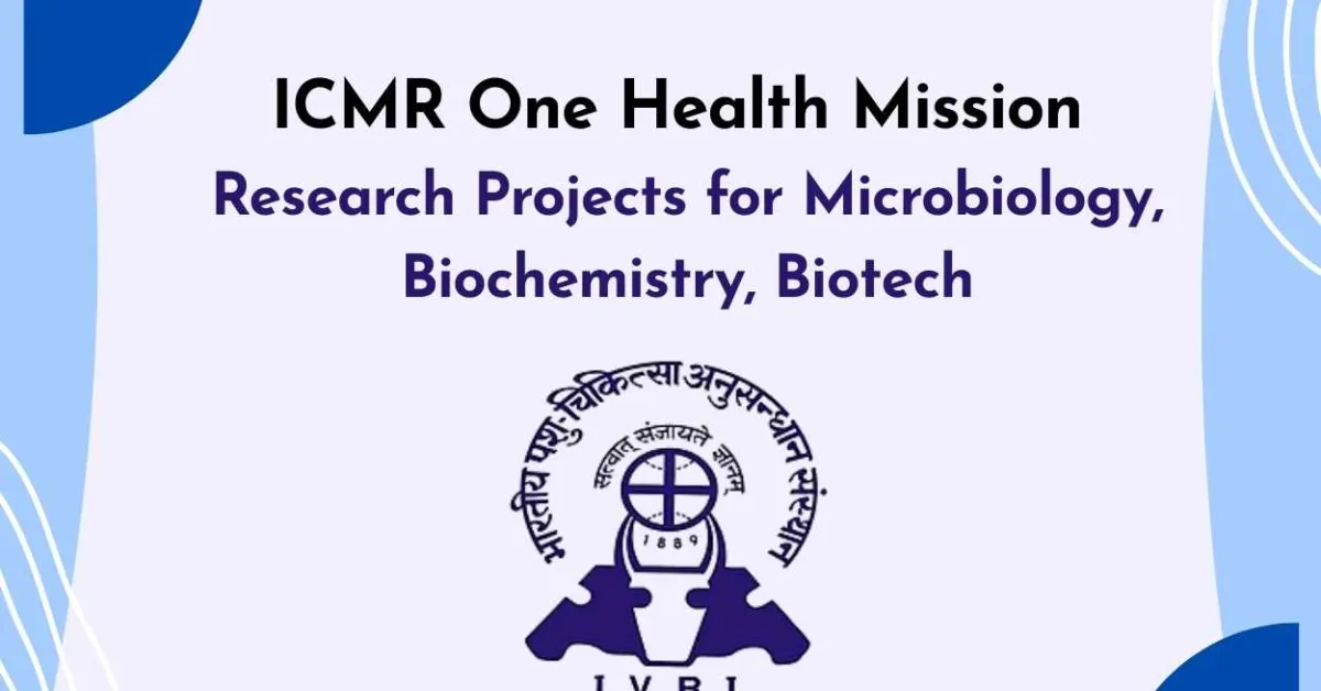 ICMR One Health Mission Research Projects for Microbiology, Biochemistry, Biotech at IVRI