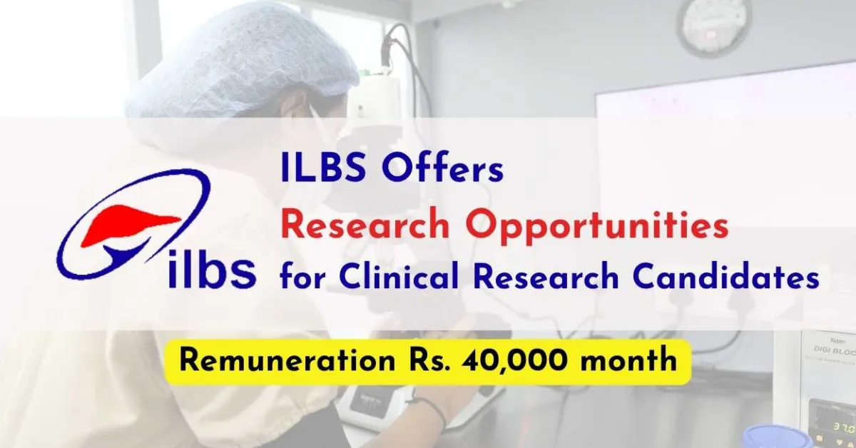 ILBS Offers Research Opportunities for Clinical Research Candidates