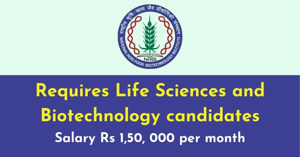 NABI requires Life Sciences and Biotechnology candidates