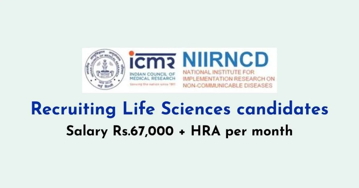 NIIRNCD Recruiting Life Sciences candidates