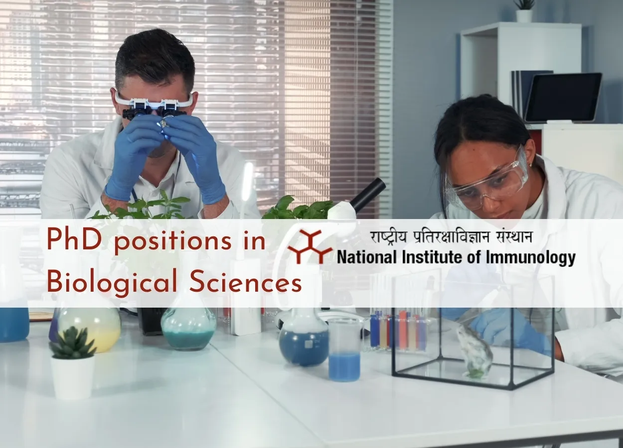 PhD positions in Biological Sciences at National Institute of Immunology