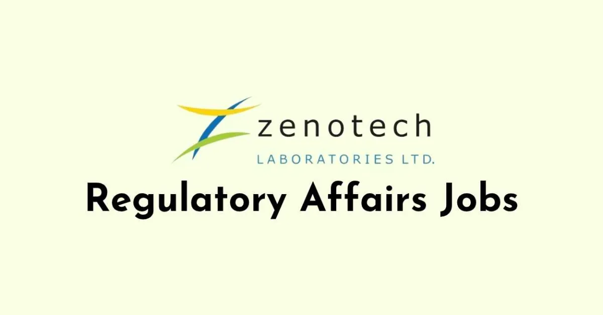 Regulatory Affairs Jobs at Zenotech Laboratories