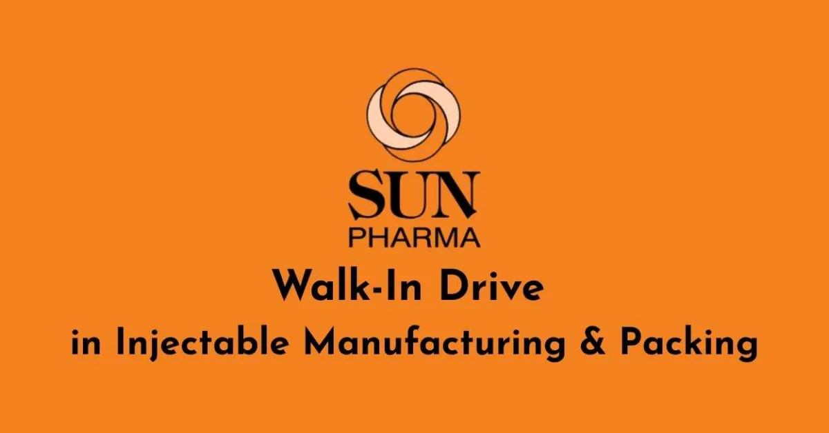 Sun Pharma Walk-In Drive in Injectable Manufacturing & Packing