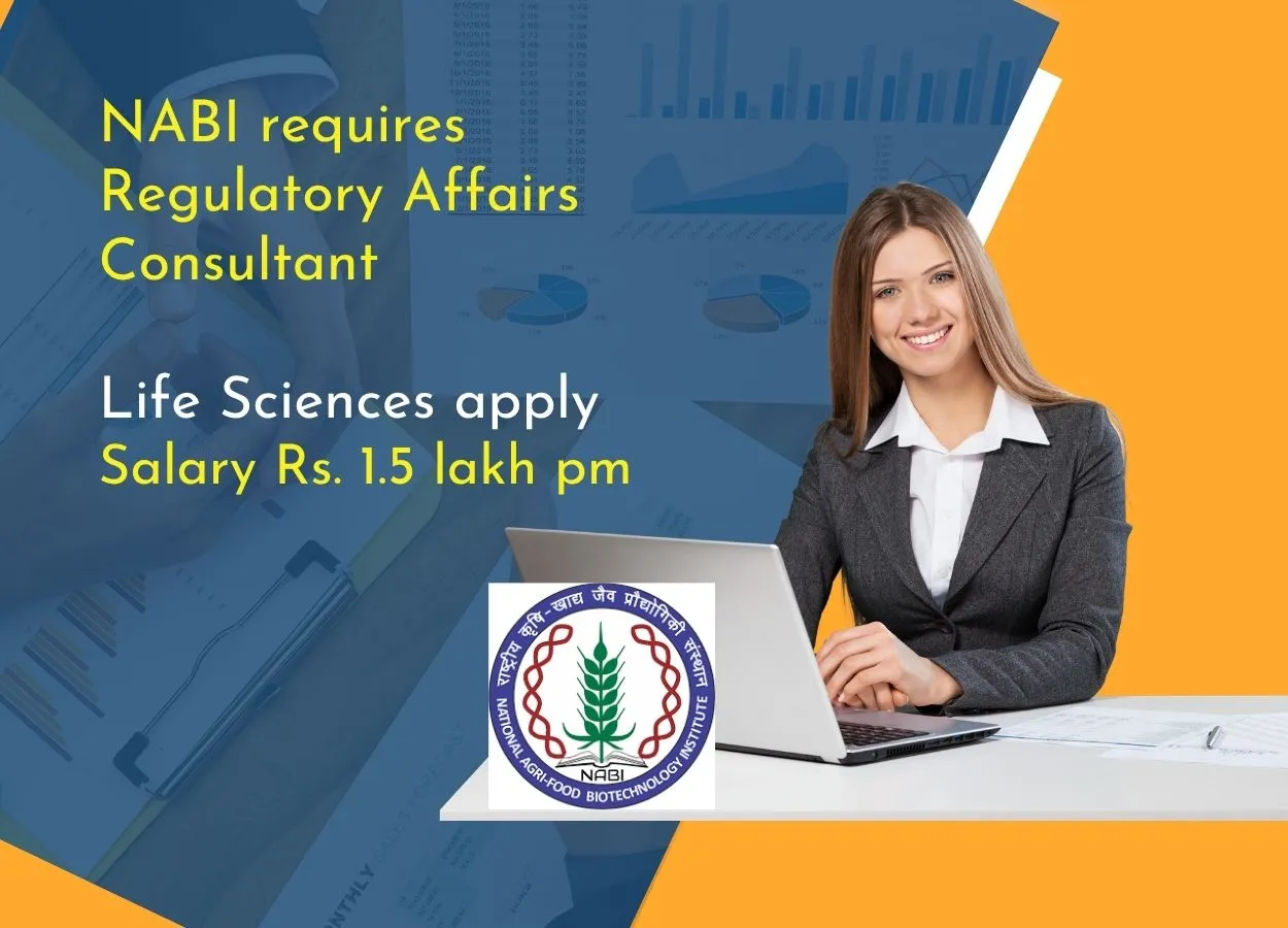BRIC-NABI requires Regulatory Affairs Consultant