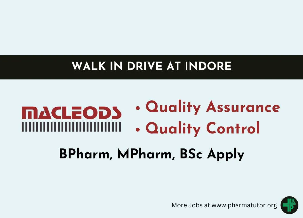 Quality Control and Quality Assurance Jobs at Macleods