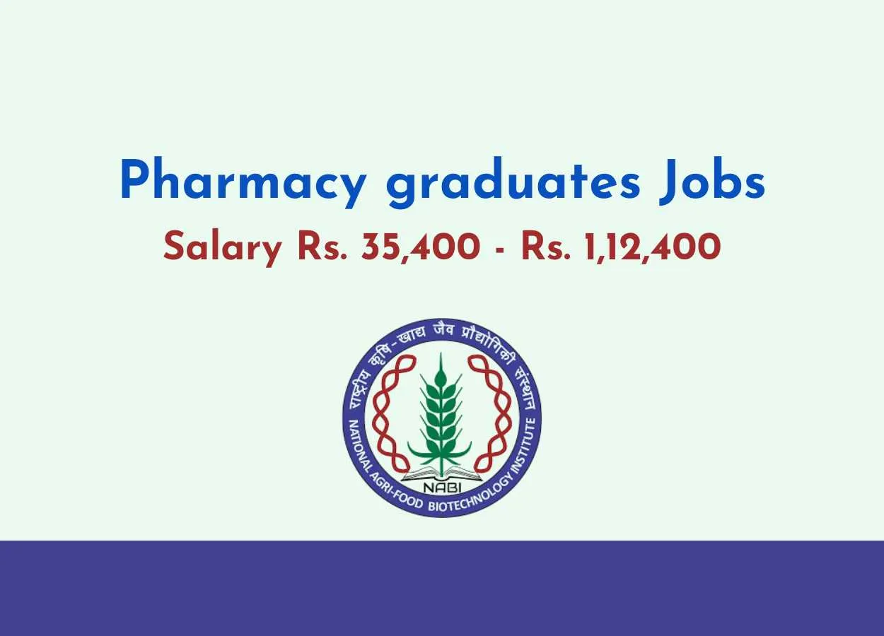 BRIC-NABI invites applications from Pharmacy graduates