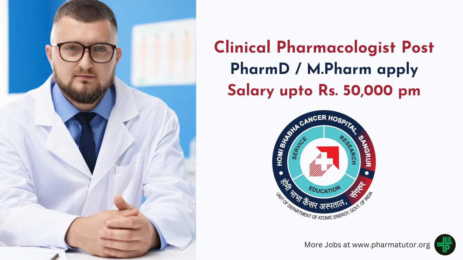 Career for Clinical Pharmacologist at Homi Bhabha Cancer Hospital