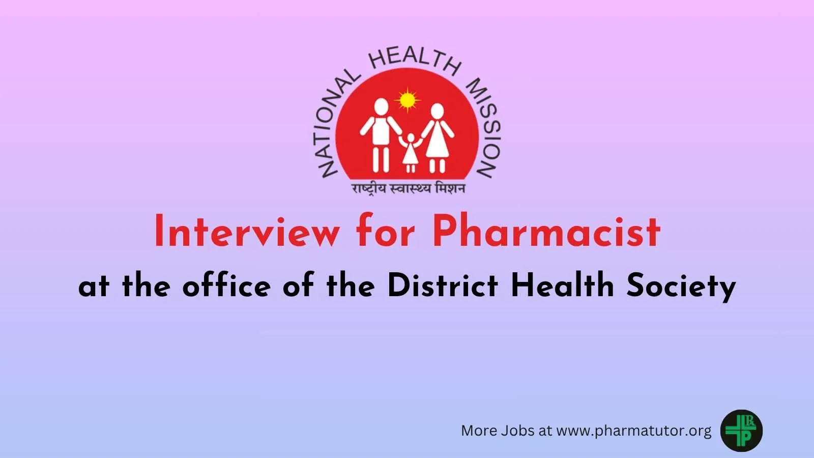Interview for Pharmacist at the office the of the District Health Society