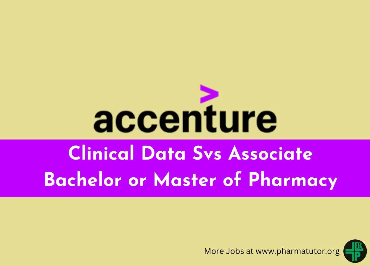 Accenture hiring Bachelor or Master of Pharmacy