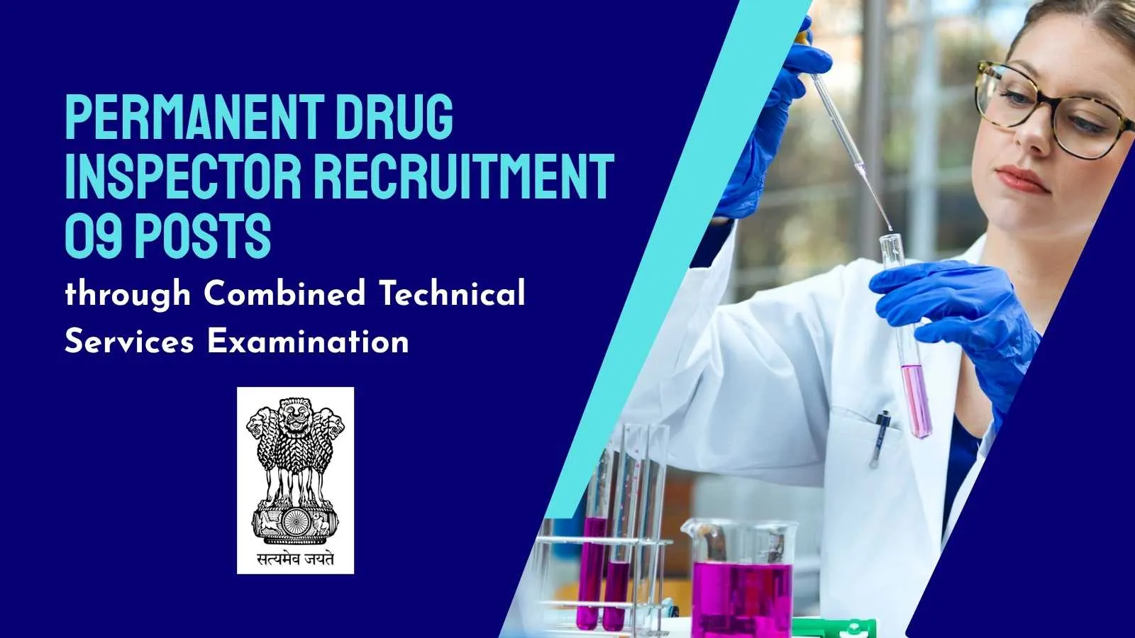 Permanent Drug Inspector Recruitment through Combined Technical Services Examination