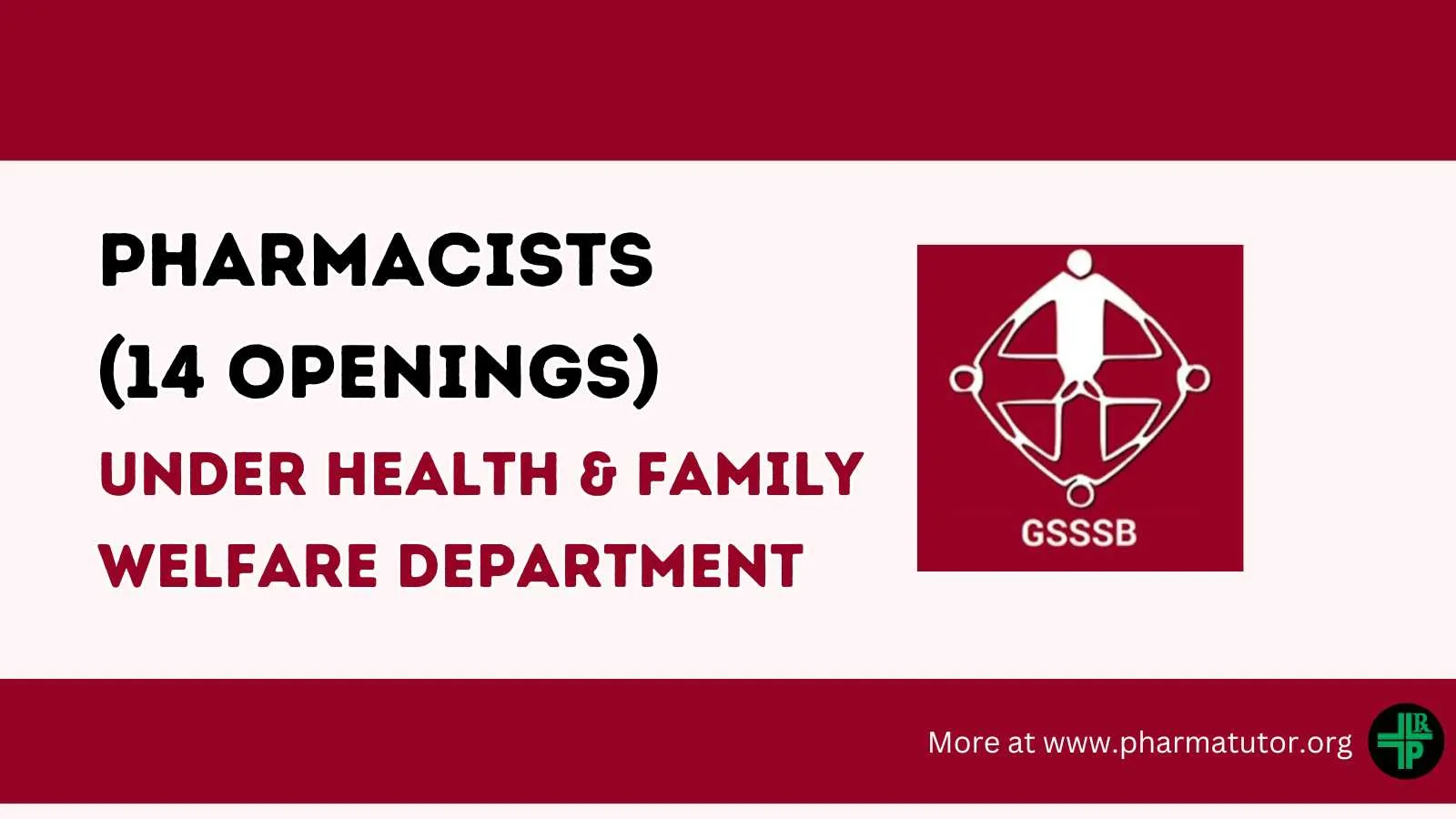 Pharmacists Recruitment under the control of Health and Family Welfare Department