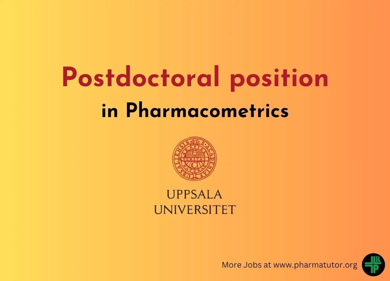 Postdoctoral position in Pharmacometrics at Uppsala University
