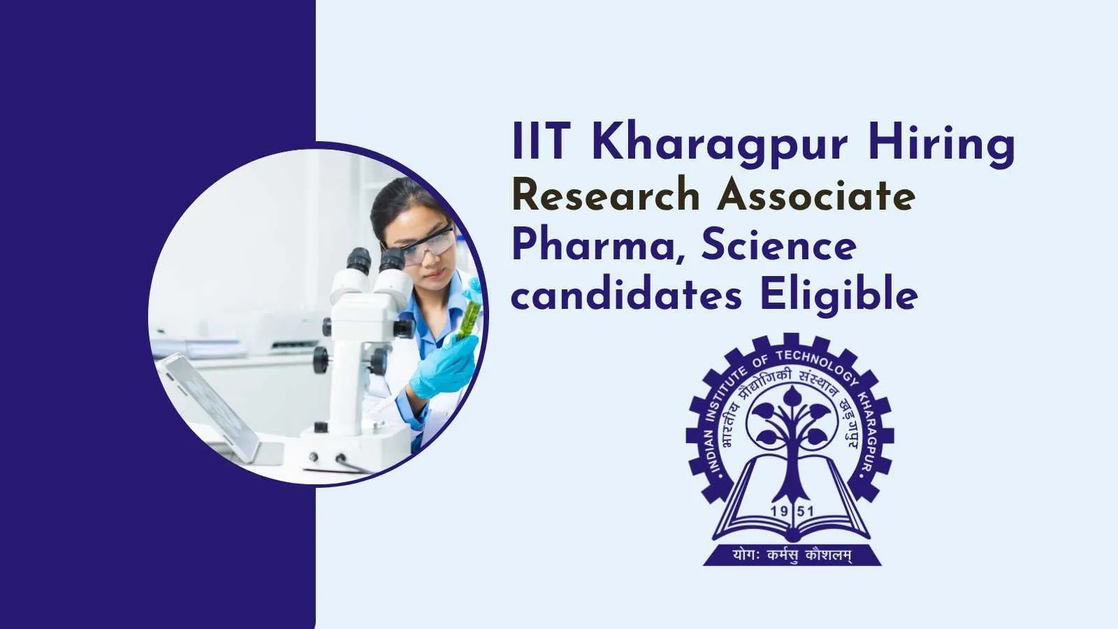 Research Associate Post at IIT Kharagpur