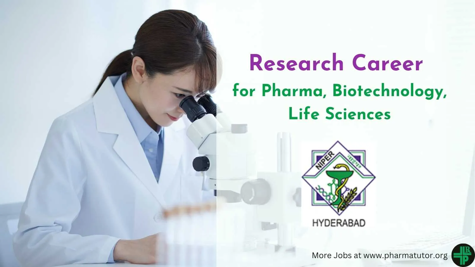 Research Career for Pharma, Biotechnology, Life Sciences at NIPER