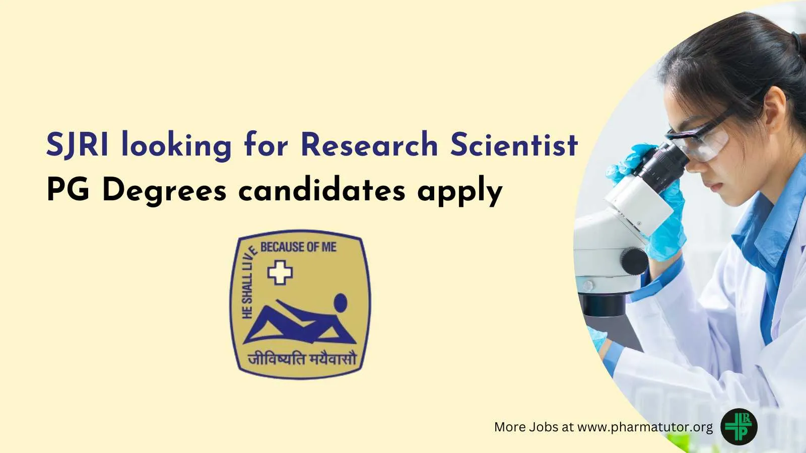 SJRI looking for Research Scientist