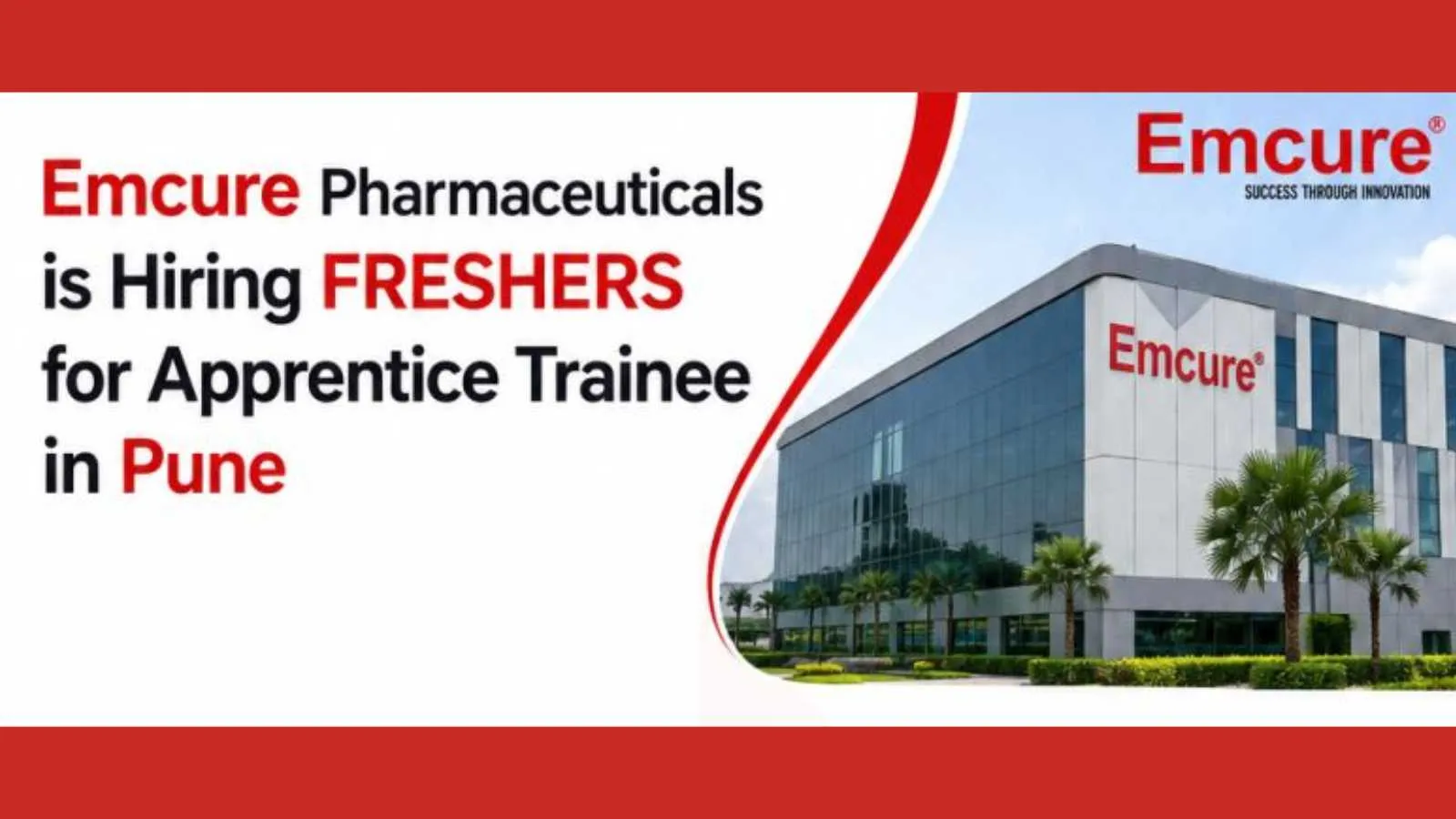 Start your career Emcure Pharmaceuticals under the National Apprenticeship Promotion Scheme