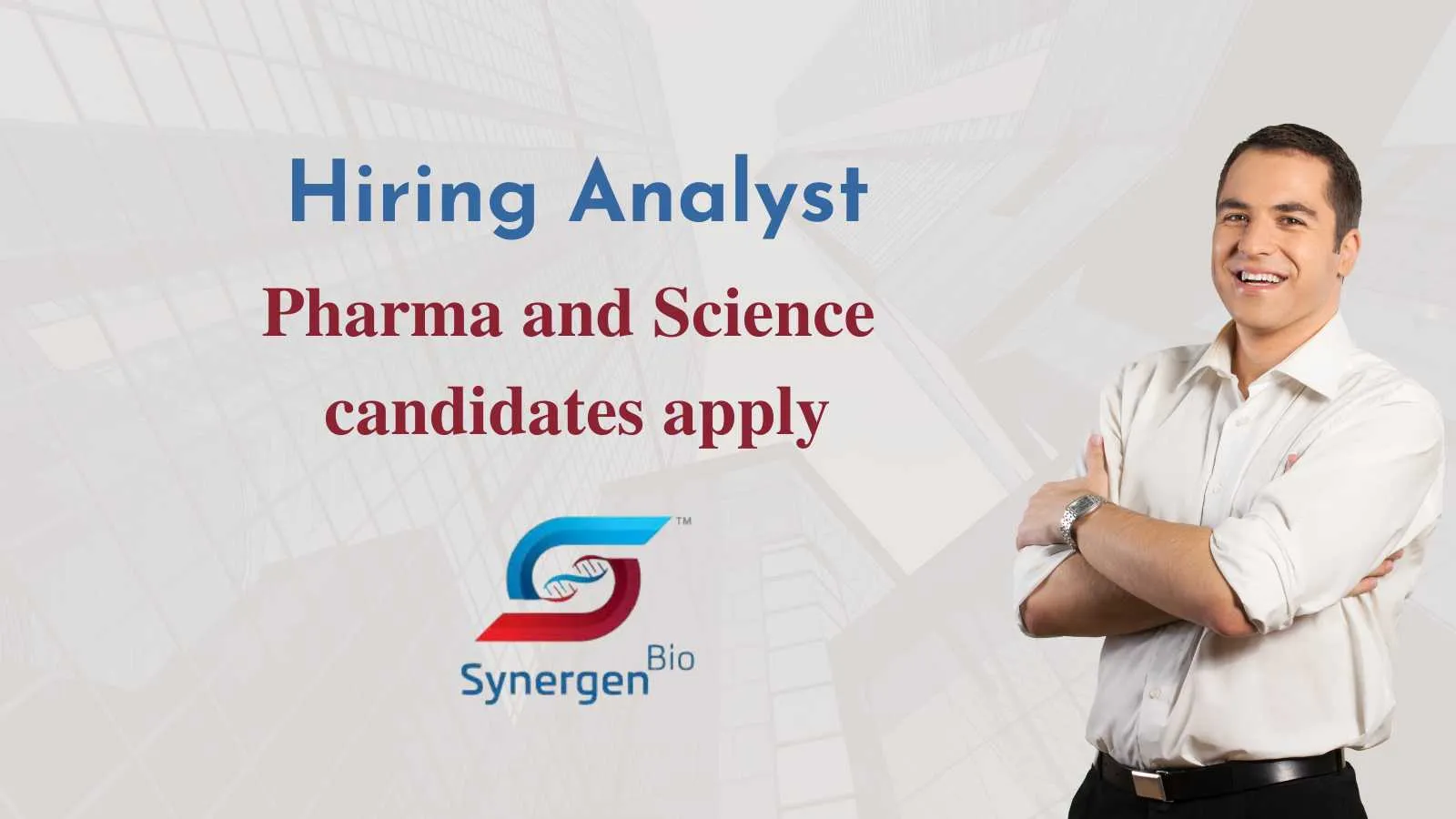 Synergen Bio Hiring Analyst