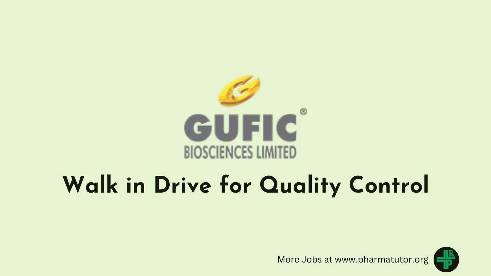 Walk in Drive for Quality Control at Gufic Biosciences