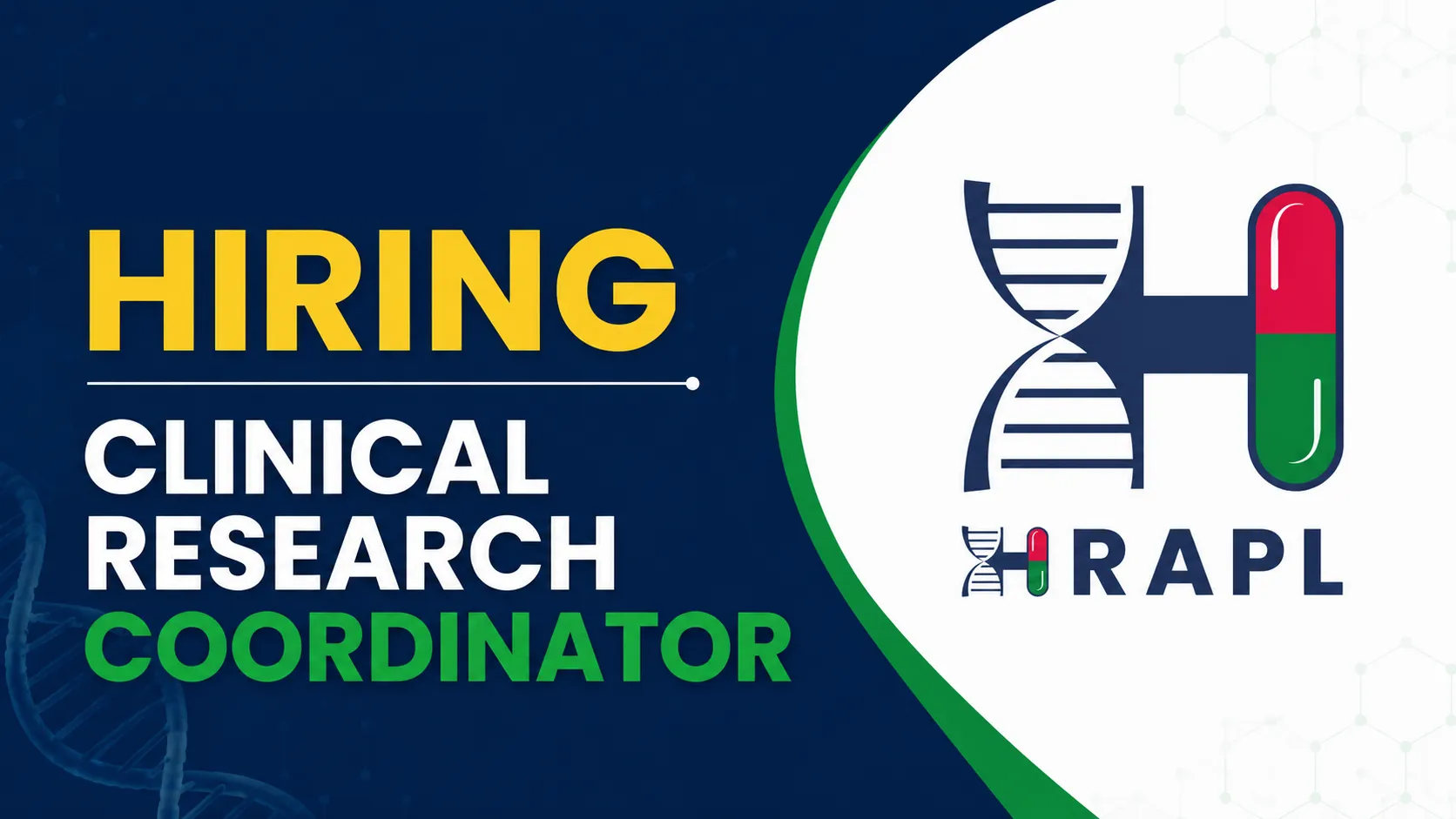 Clinical Research Coordinator Job at HRAPL