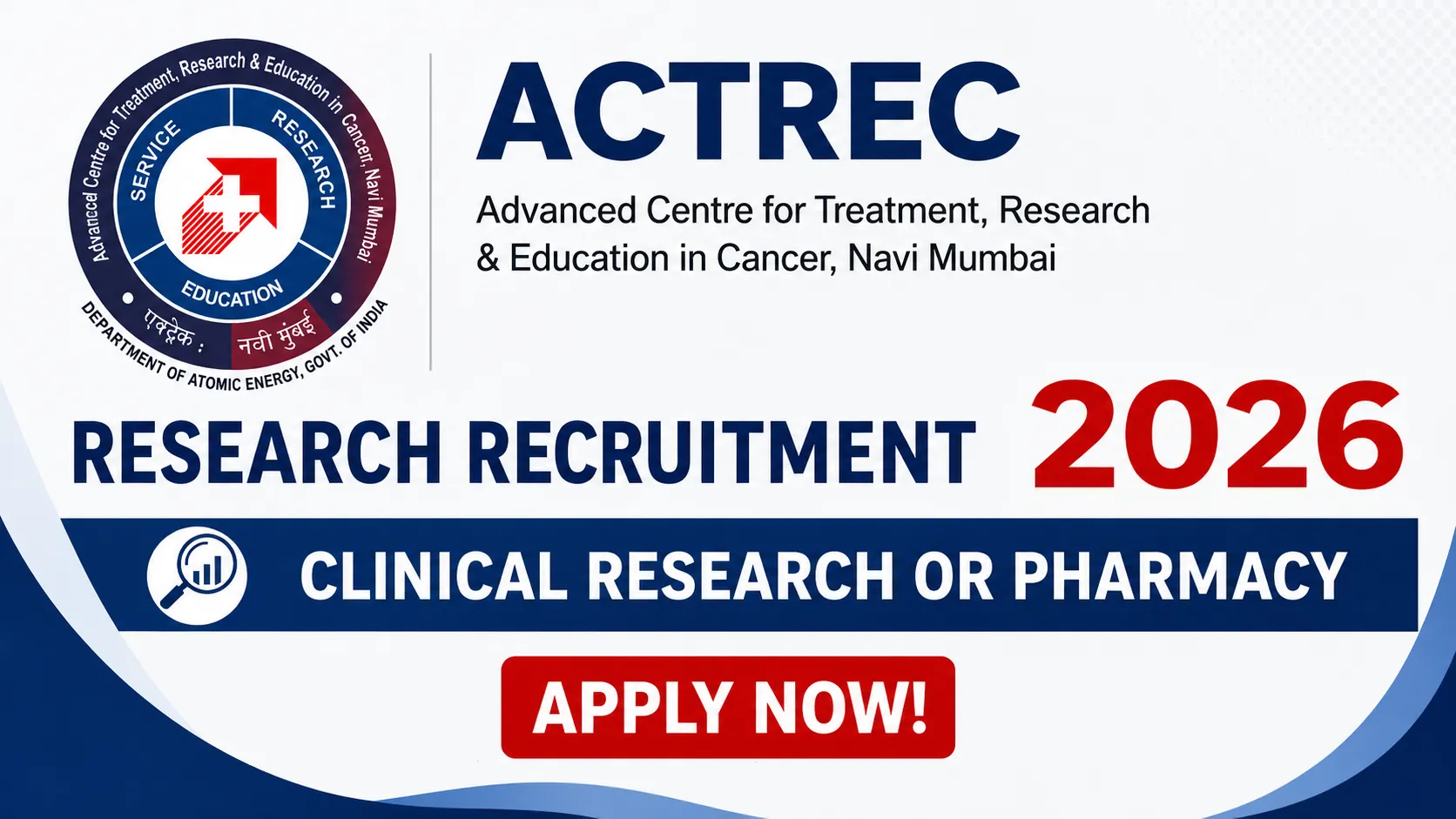 ACTREC Research Recruitment 2026