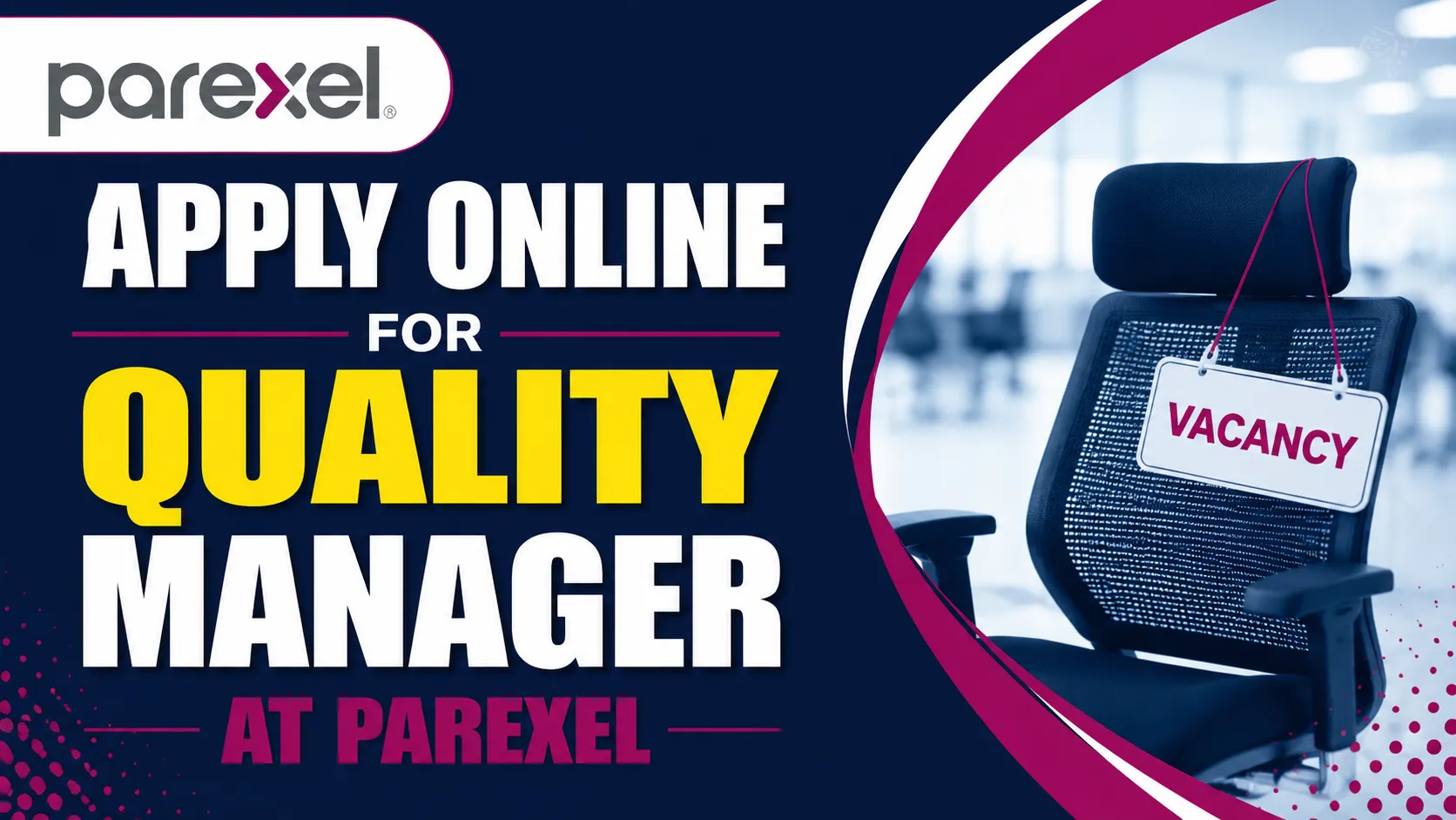 Apply Online for Quality Manager at PAREXEL