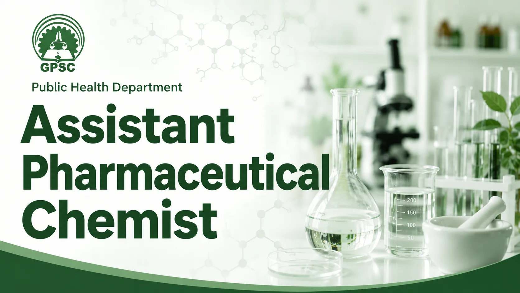 Career for Assistant Pharmaceutical Chemist under Public Health Department