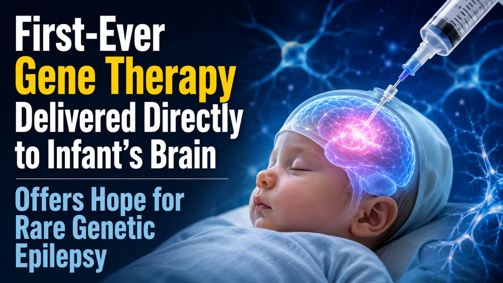 First-Ever Gene Therapy Delivered Directly to Infant’s Brain Offers Hope for Rare Genetic Epilepsy