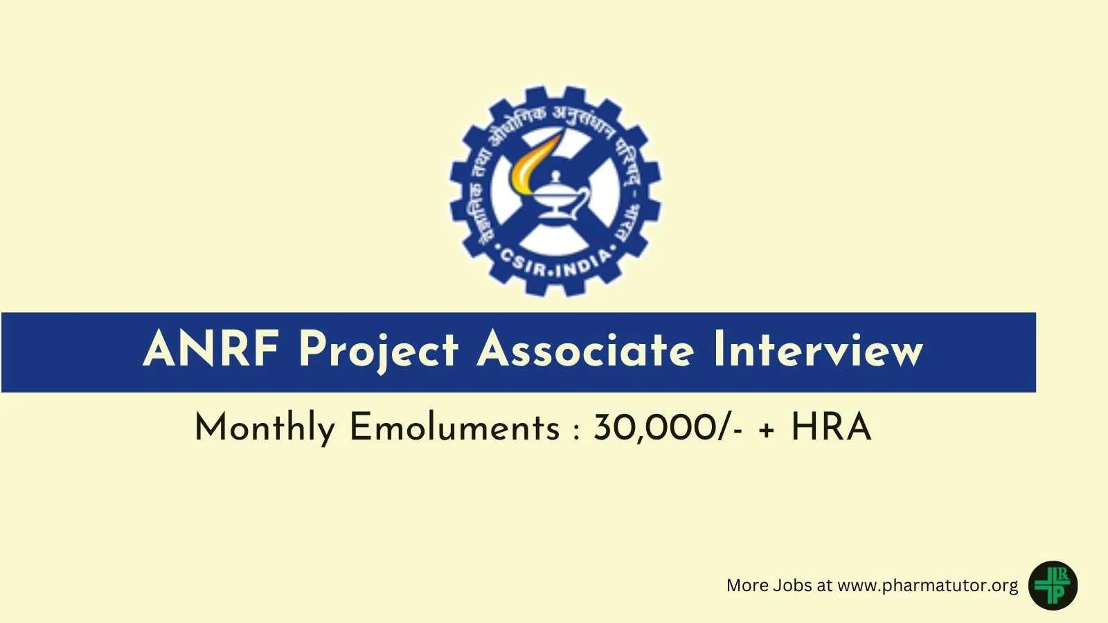 Interview for ANRF Project Associate at CCMB